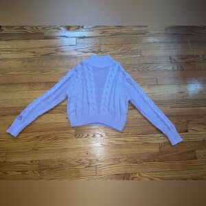 Light Purple Embroidered Sweater